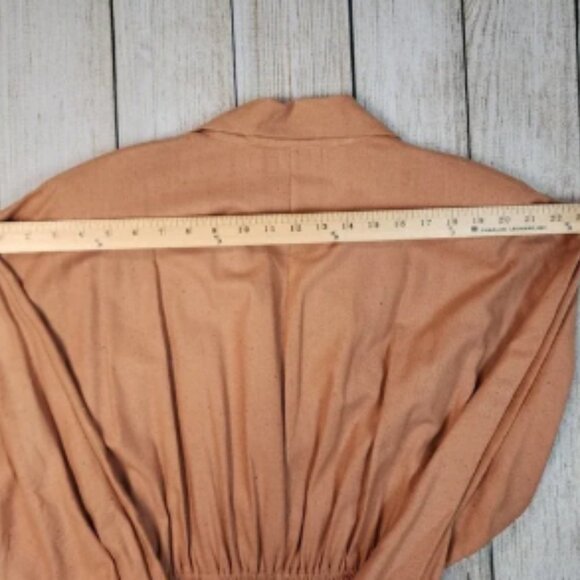 Vintage Naturelle Raw Silk Shirt Dress GEORGE GEORGIOU (L) | Western Boho Chic - Picture 8 of 8